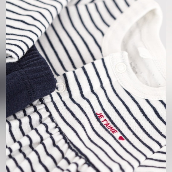 NWT PETIT BADEAU Baby Girl’s Long Sleeve Dress with Leggings- Multi/ Size 12M - Picture 6 of 14